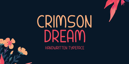 Crimson Dream Font Poster 1