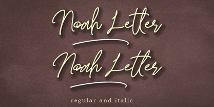 Noah Letter Font Poster 9
