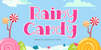 Rainy Candy Font Poster 1