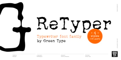 ReTyper Font Poster 1