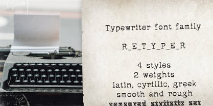 ReTyper Font Poster 2