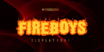 Fireboys Outline Font Poster 1