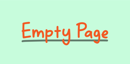 Empty Page Font Poster 1