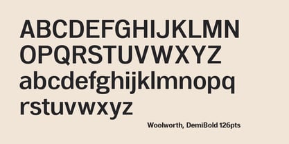 Woolworth Font Poster 2
