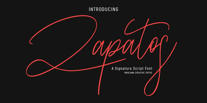 Zapatos Font Poster 1