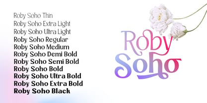 Roby Soho Font Poster 9
