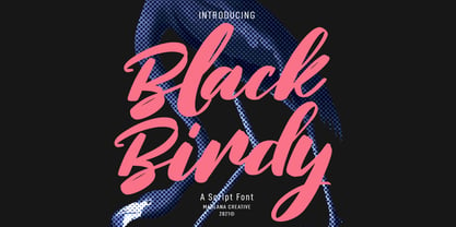 Blackbirdy Font Poster 1