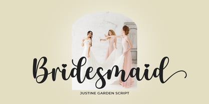 Justine Garden Font Poster 2