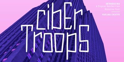 Cybertroops Font Poster 1