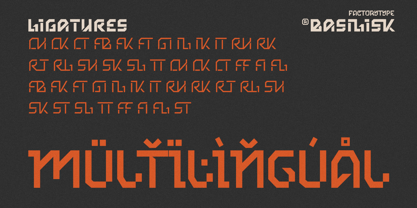 Basilisk Font Poster 8