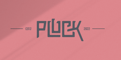 Pluck Font Poster 1