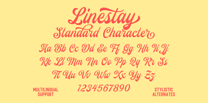 Linestay Font Poster 6