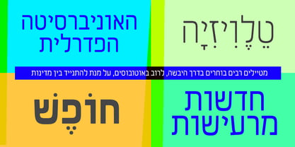 Van Condensed Hebrew Police Poster 4