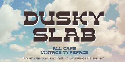 Dusky Slab Font Poster 1