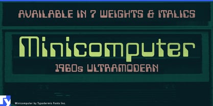 Minicomputer Font Poster 1