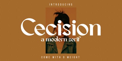 Cecision Font Poster 1