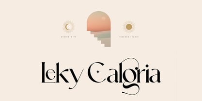 Leky Calgria Font Poster 1