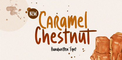 Caramel Chestnut Font Poster 1