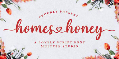 Homes Honey Font Poster 1