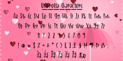 Umbrella Font Poster 4