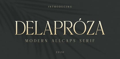 Delaproza Font Poster 1
