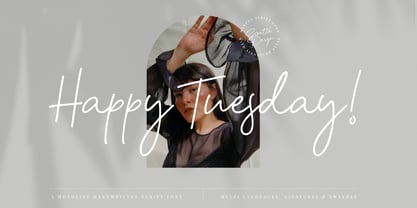 Happy Tuesday Font Poster 1