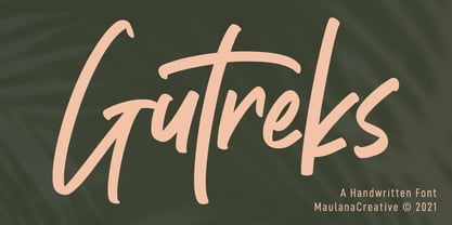 Gutreks Font Poster 1