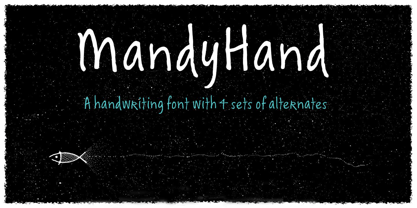 Mandy Hand Font Poster 1