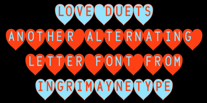 Love Duets Font Poster 5