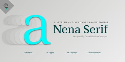 Nena Serif Font Poster 1