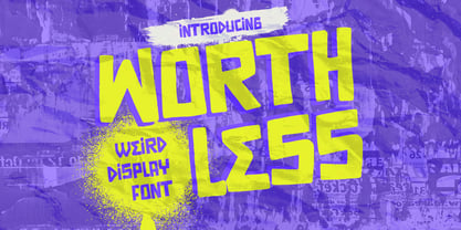 Worthless Font Poster 1