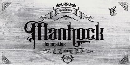 Manhock Font Poster 1
