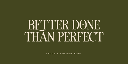 Lacoste Foliage Font Poster 9
