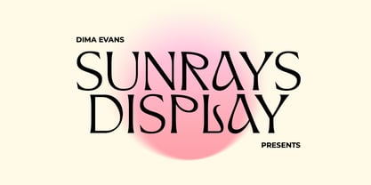 Sunrays Font Poster 1