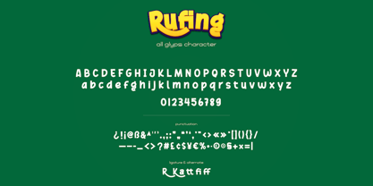 Rufing Font Poster 10
