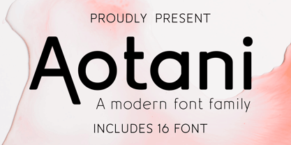 Aotani Font Poster 2