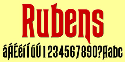 Rubens Font Poster 4