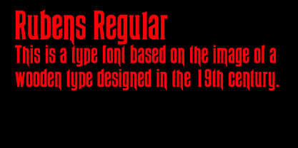 Rubens Font Poster 7