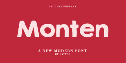 Monten Font Poster 1