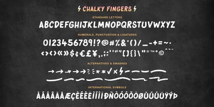 Chalky Fingers Font Poster 7