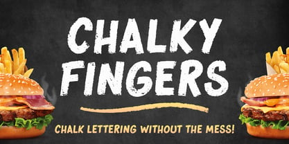 Chalky Fingers Font Poster 1