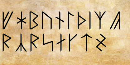 Ongunkan Armanen Runes Font Poster 4