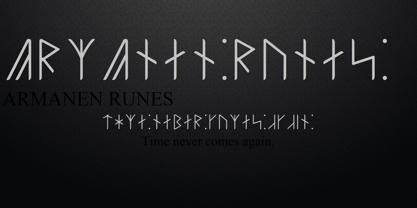 Ongunkan Armanen Runes Font Poster 2