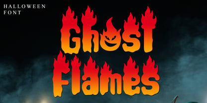 Ghost Flames Fuente Póster 1