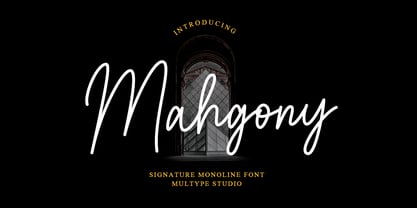 Mahgony Font Poster 1