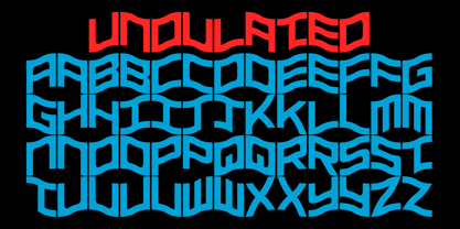 Undulated Font Poster 2