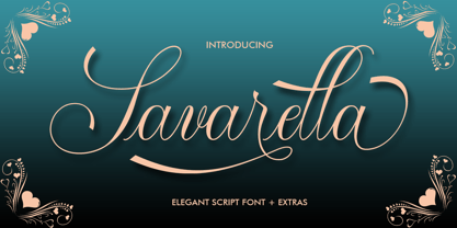 Savarella Font Poster 1