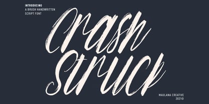 Crash Struck Font Poster 1