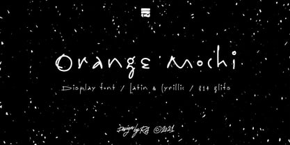 Orange Mochi Font Poster 1