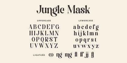 Jungle Mask Font Poster 8